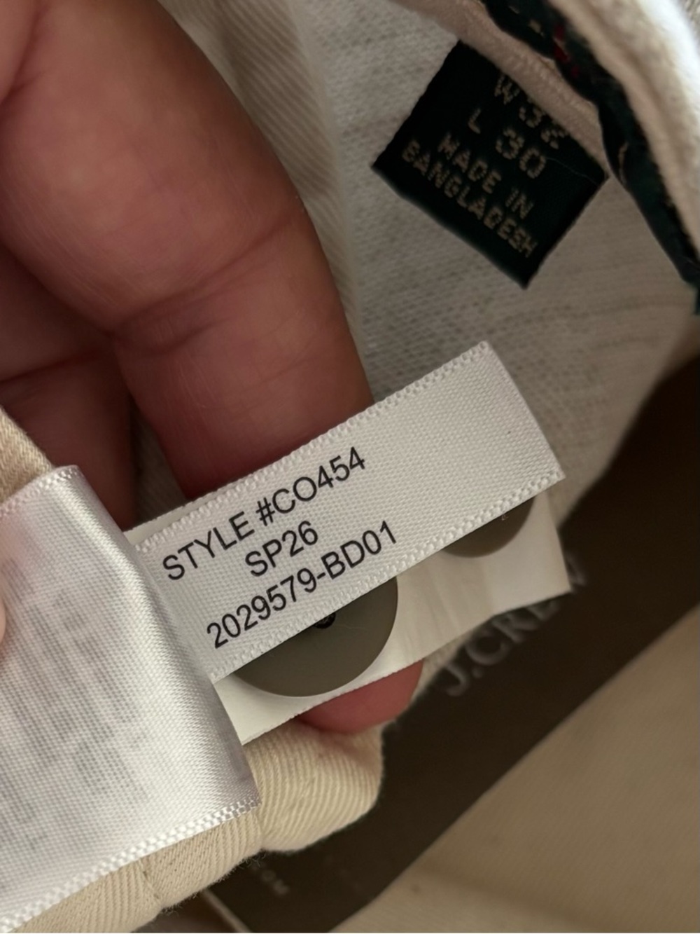 J. Crew Cream/Tan Casual Trousers - Picture 2 of 4